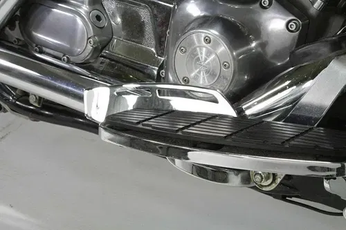 Chrome Footboard Boot Guard Kit for Harley Davidson by V-Twin