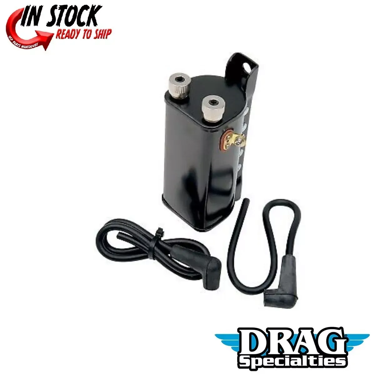 Drag Specialties Black 6V Coil for Harley Davidson 2102-0191
