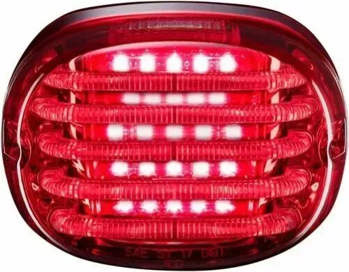 Custom Dynamics Tail Light Square back W/ Light Window Red 2010-1366