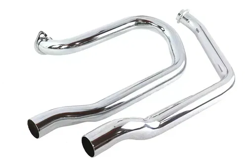 Alphabet FX-FXE Exhaust Header Set Chrome fits Harley Davidson 30-0645