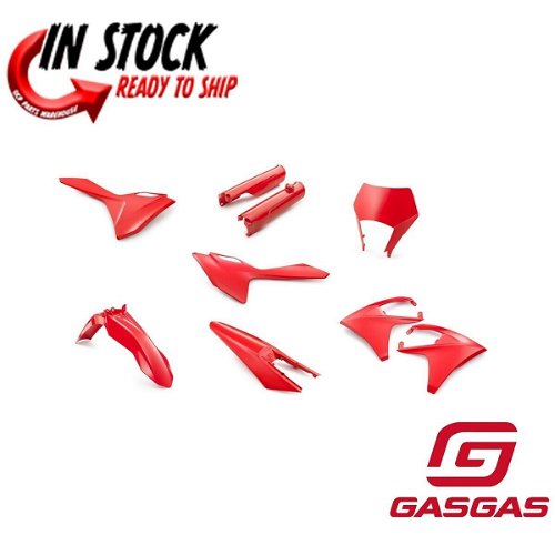 GASGAS FENDER PLASTICS KIT RED 2024 EC250 EC300 EX350F EX450F EC500F ES350 ES500