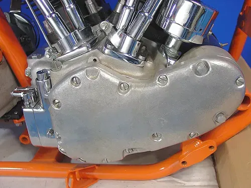 Flatside Style Smooth Cast Cam Cover for Harley Davidson by V-Twin