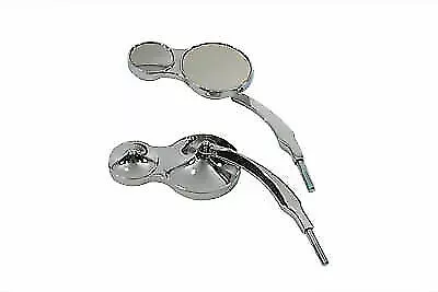 Split Vision Round Mirror Set for Harley Davidson by V-Twin