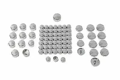 Chrome Bolt Cap 77 Piece Cover Kit for Harley Davidson by V-Twin