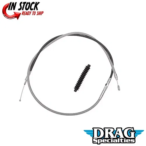 Drag Specialties 0652-1493 High-Efficiency Braided Stainless Steel Clutch Cable