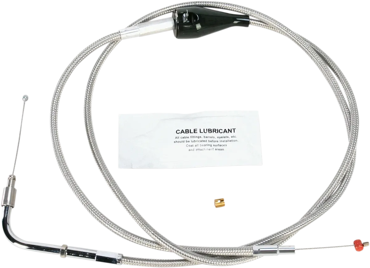BARNETT Stainless Steel Idle Cable - Cruise - Fits +8" 102-30-41004-8
