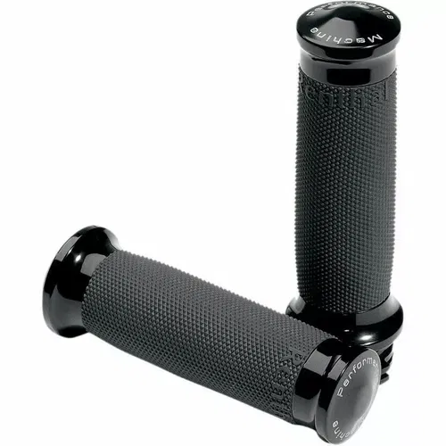 Performance Machine PM Standard Renthal Hand Grips Cable 84-17 Black Contour
