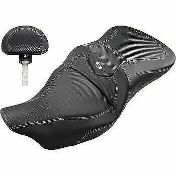 Saddlemen Road Sofa CF w/ Removable Backrest Seat for Harley Touring 0801-1193