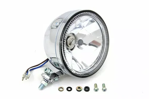 5-3/4" CCF Headlamp Unit Chrome for Harley Davidson by V-Twin