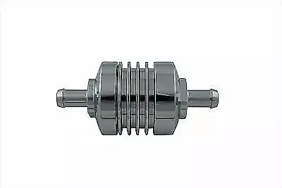 Chrome Billet Fuel Filter for Harley Davidson by V-Twin