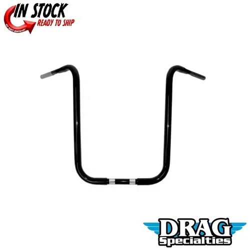 Drag Specialties 20" Black 1-1/4" Buffalo Harley Touring Handlebars Ape Hanger