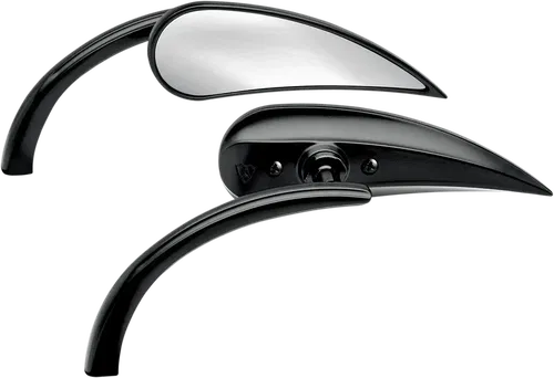 ARLEN NESS Mirror - Micro - Rad Fits 2 - Side View - Teardrop - Black - Left