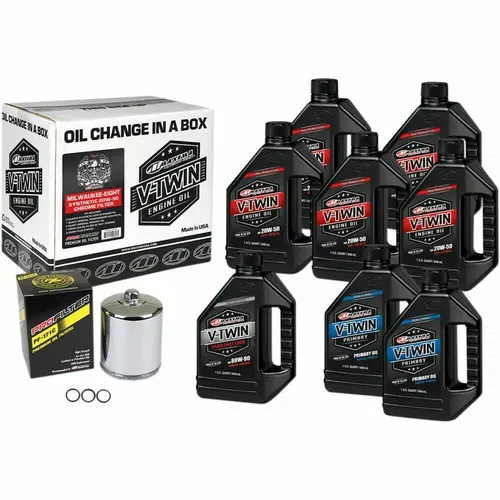 Maxima Racing Oil Milwaukee-Eight Synthetic 20W-50 Oil Change Kit  3601-0715
