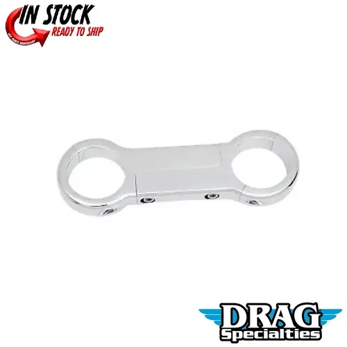 Drag Specialties 0415-0017 Chrome Front Fork Brace for 39mm Forks Sportster