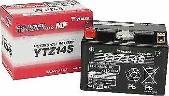 Yuasa YTZ14S Honda ST1300, A, P 03-'13 AGM Activated 12v Battery