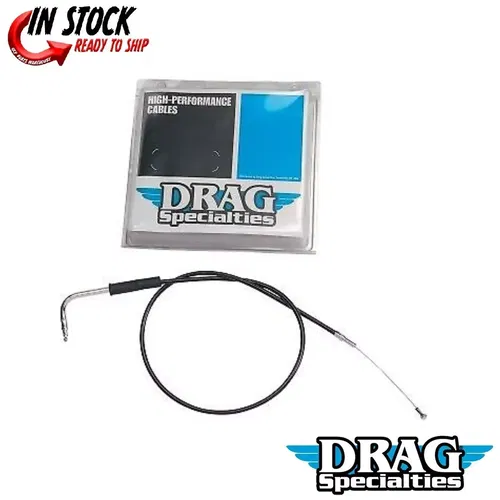 DRAG SPECIALTIES 0651-0160 Black Vinyl Idle Cable 38"