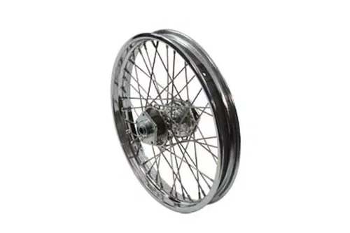 19" x 1.85" Chrome Front Wheel with Stainles Spokes for FXWG 1980-1983 Harley