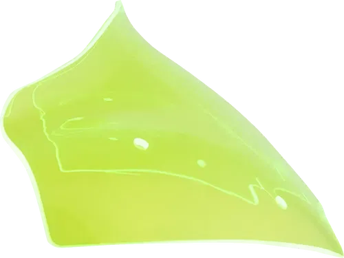 KLOCK WERKS Kolor Flare* Fits Sport Windshield - 8" - Green Ice KWW-01-0753
