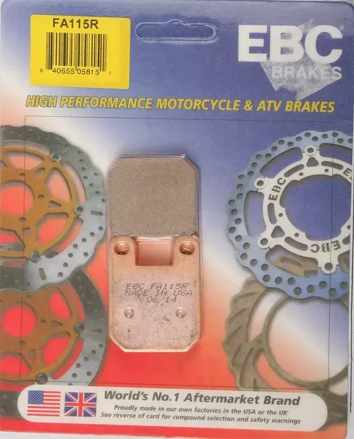 EBC R Series Long Life Sintered Brake Pads FA115R