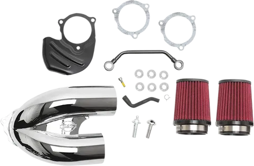 S&amp;S CYCLE Tuned Induction Fits Air Cleaner Kit - Chrome 170-0566A