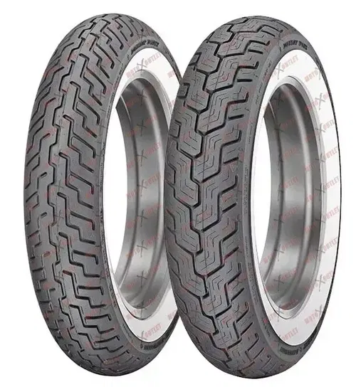 Dunlop D402 White Wall MT90B16 Front Rear Tire Set Motorcycle Harley-Davidson