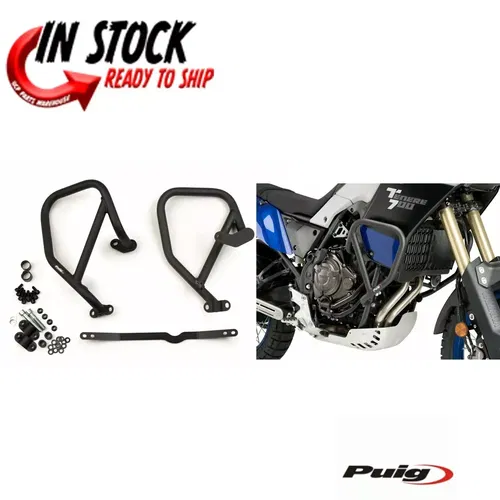 PUIG ENGINE GUARDS BLACK YAMAHA 2021-2024 XTZ700 TENERE 21192N