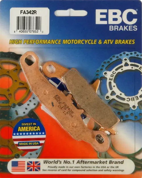 EBC R Series Long Life Sintered Brake Pads FA342R
