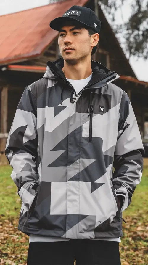 THOR Fits Brave Tour Jacket - Gray/Black Camo - Medium 2920-0862