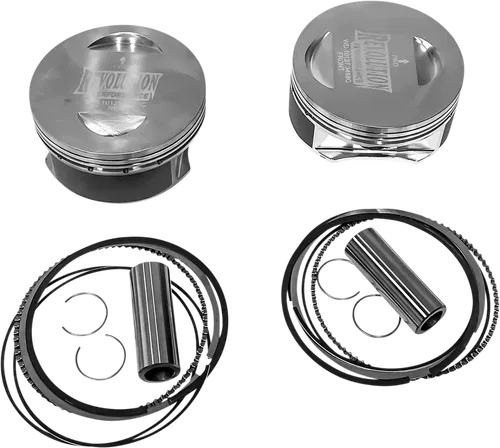 REVOLUTION PERFORMANCE, LLC Piston Kit - Flat-Top - For 131" Monster Big Bore