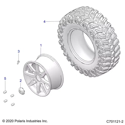 Polaris Rim Center Cap  Flash Black, Genuine OEM Part 2018-2019 RZR XP TURBO