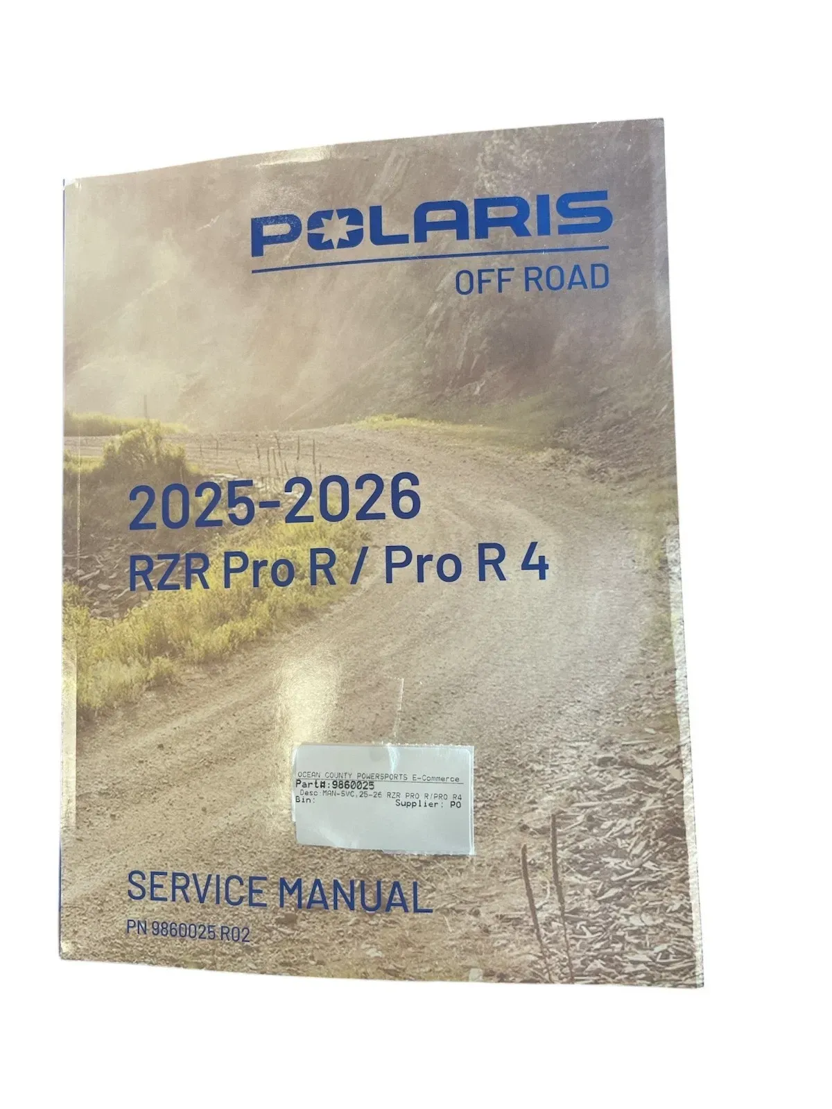 POLARIS SERVICE REPAIR MANUAL BOOK 2025-26 RZR PRO R / R4  4 SEATER GENUINE OEM