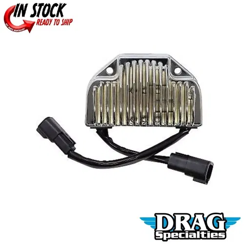 Drag Specialties 2112-1043 Chrome Premium Voltage Regulator for 06-07 FXD Dyna