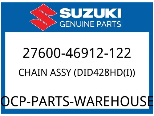 Suzuki OEM Part 27600-46912-122 CHAIN ASSY, DRIVE (DID428H