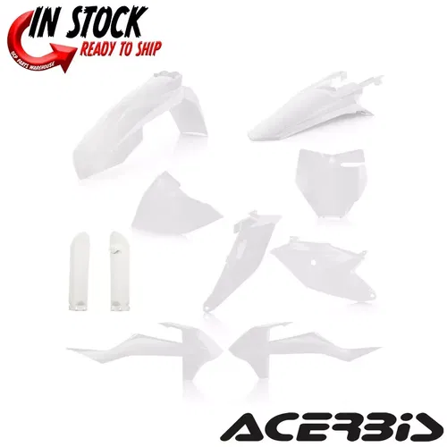 ACERBIS FULL PLASTIC FENDER KIT WHITE KTM 18-2023 KTM85  SX 17/14 2686020002