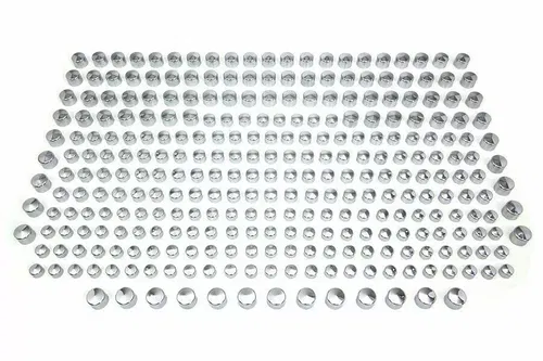 Wyatt Gatling Chrome Cap Assortment for Harley Davidson by V-Twin