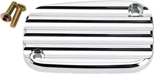 Joker Machine Finned Front Brake Master Cylinder Cover 2008-17 Harley Tou Chrome