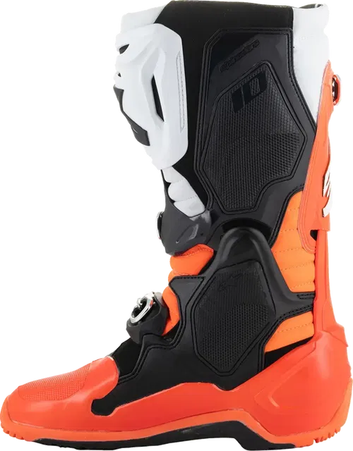 ALPINESTARS Tech 10 Enduro Boots - Fluorescent Orange/Black/White - US 10