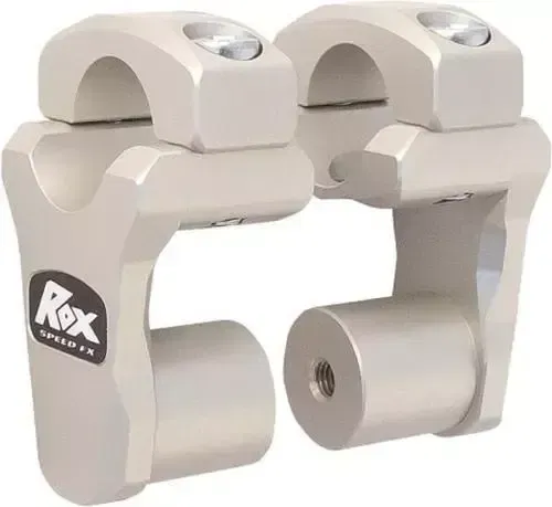 Rox Clear Anodized 2 Inch Pivoting Handlebar Riser For 1 1/8 Bars For BMW KTMs