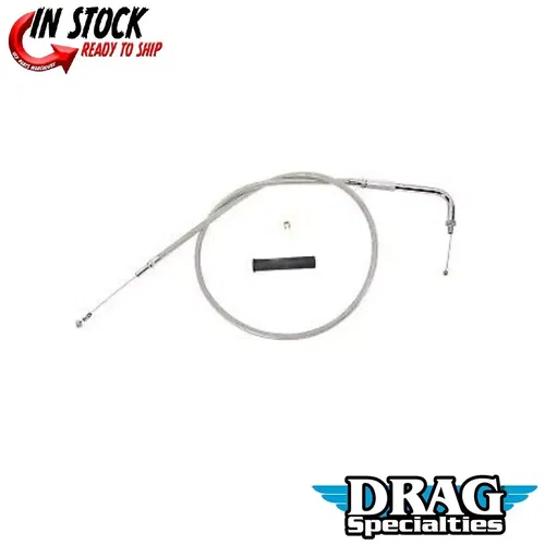 Drag Specialties 0651-0636 Stainless Braided Idle Cable