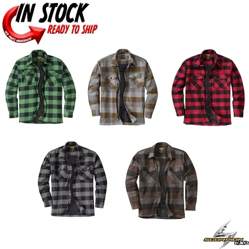 2024 SCORPION EXO COVERT MOTO FLANNEL MOTORCYCLE - PICK SIZE & COLOR