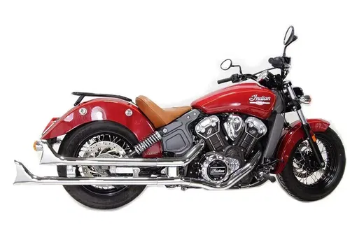 Indian Straight Fishtail Set Chrome fits Harley-Davidson 30-1761