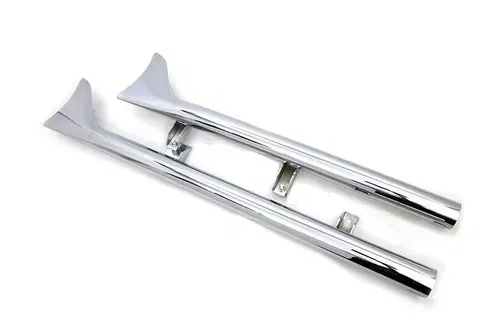 Indian Straight Fishtail Set Chrome fits Harley-Davidson 30-1761