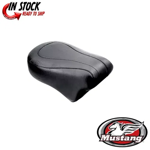 Mustang Seats Black Vintage Standard Rear Seat Pillion Harley Dyna Models 06-17