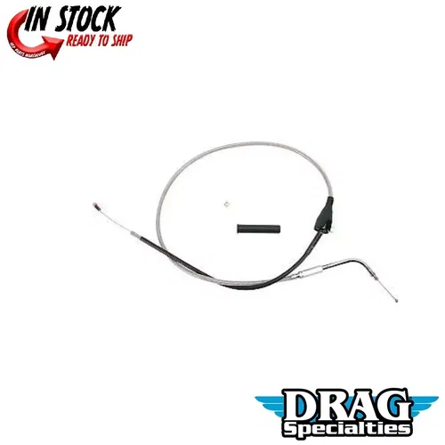 Drag Specialties 0651-0172 Stainless Braided Idle Cable