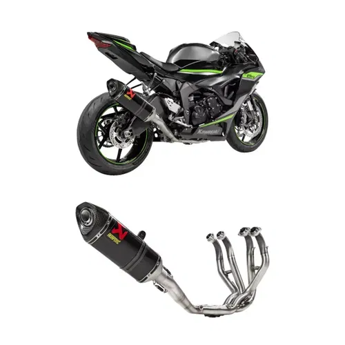 AKRAPOVIC RACE LINE EXHAUST SYSTEM CARBON FIBER KAWASAKI 2023-2025 ZX-6R
