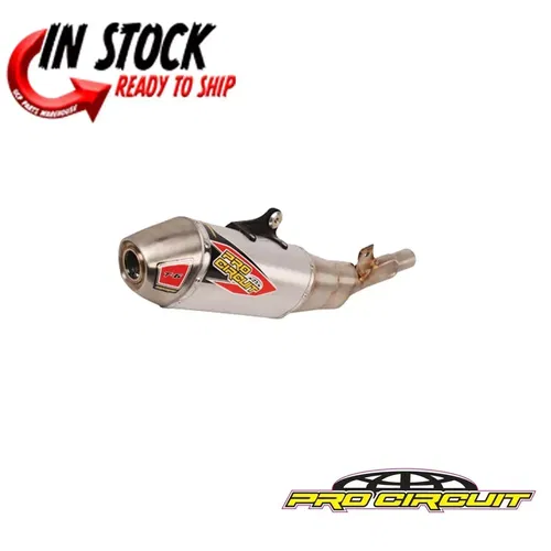 PRO CIRCUIT T-6 SLIP-ON SS EXHAUST KAWASAKI 2024-2025 KX450 0122445A