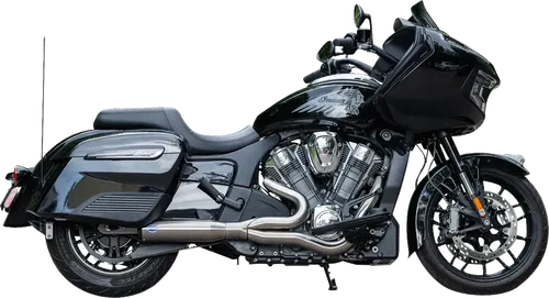 S&amp;S CYCLE Fits 2-into-1 Qualifier Exhaust System - Race Only - Brushed -