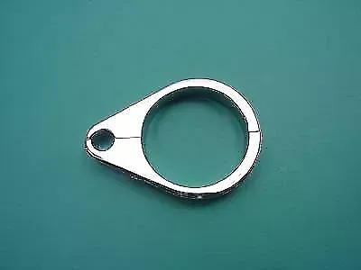 Clutch Cable Clamp Chrome for Harley Davidson by V-Twin