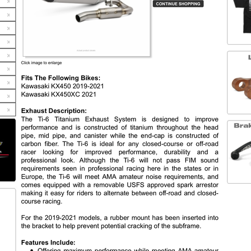 Pro Circuit ti-6 full exhaust - Kawasaki KX450F
