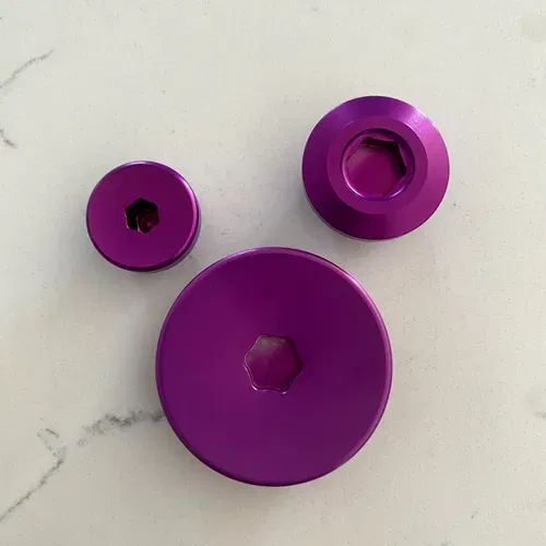 JGR Purple Engine Plugs YZF BLEM